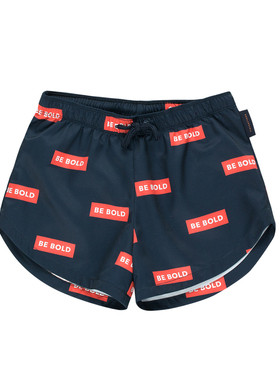 正品特价 西班牙tinycottons 男女童海军蓝字母休闲泳裤沙滩裤