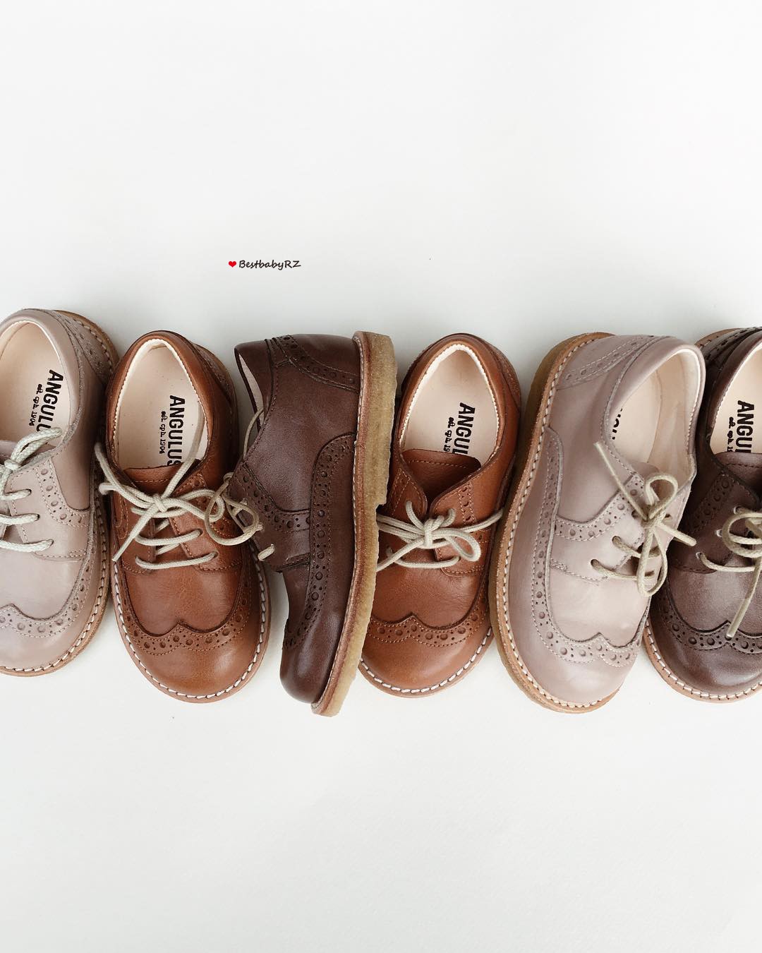 百年angulus切尔西两色自留皮鞋