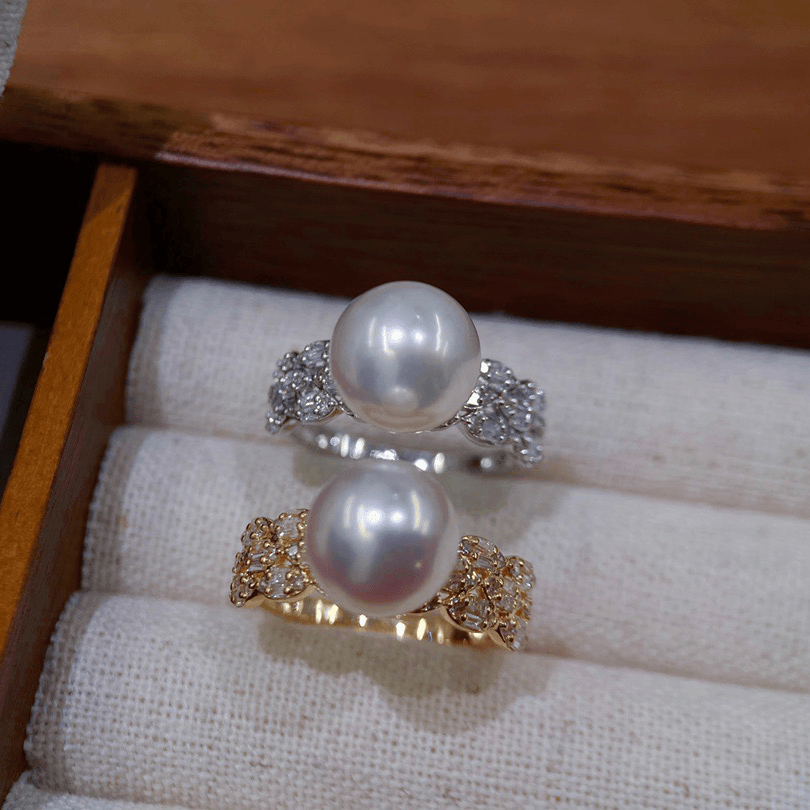 宽版18k金精致戒指配件