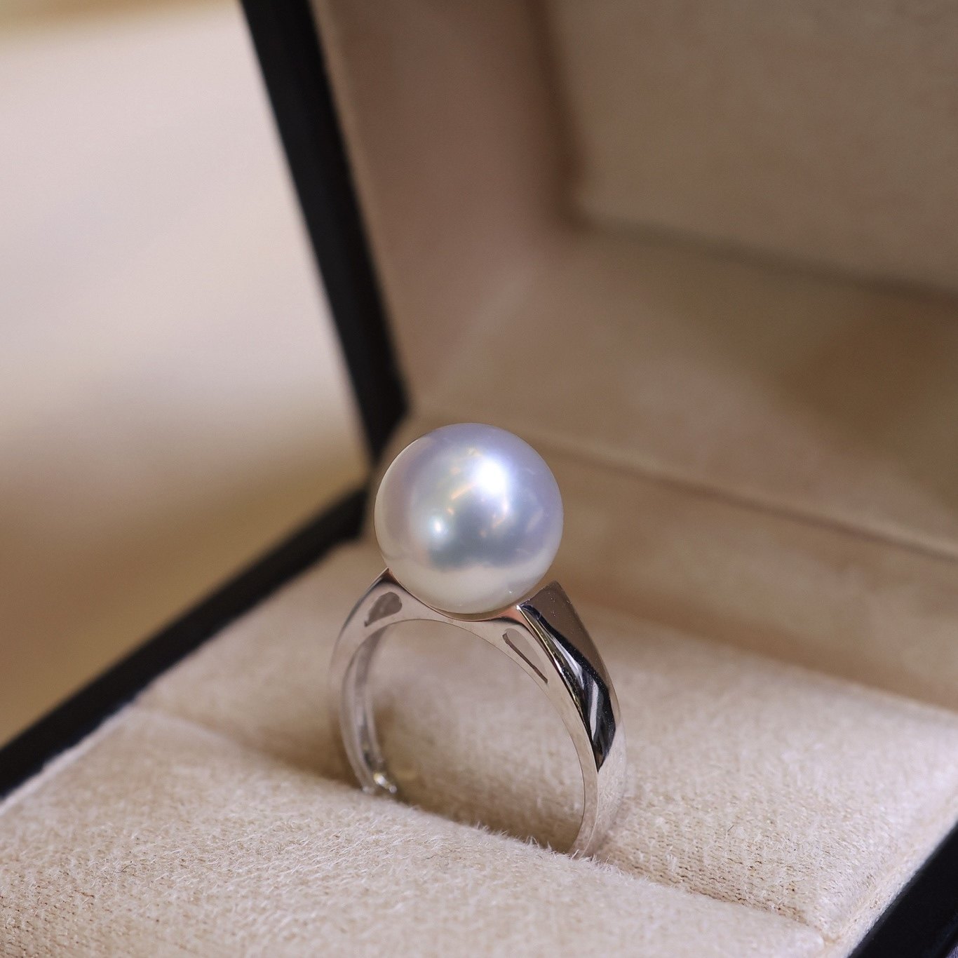 PT900铂金配件10-11mm海水珍珠DIY戒指空托光版设计简约大气百搭,珠宝/钻石/翡翠,手饰,淘宝优惠券,粉丝福利购,淘宝优惠卷