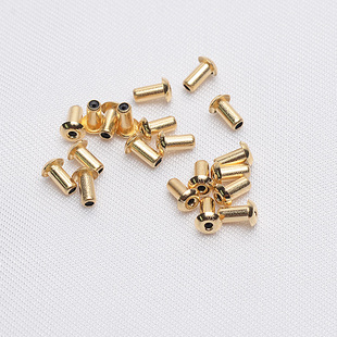 DIY珍珠耳饰背面耳堵配件18k金珍珠内嵌耳堵耳塞饰品厂家直销爆款