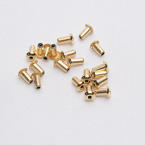 DIY珍珠耳饰背面耳堵配件18k金珍珠内嵌耳堵耳塞饰品厂家直销爆款