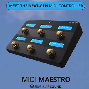 Singular Sound MIDI Maestro 踏板MIDI控制器Beatbuddy绝配
