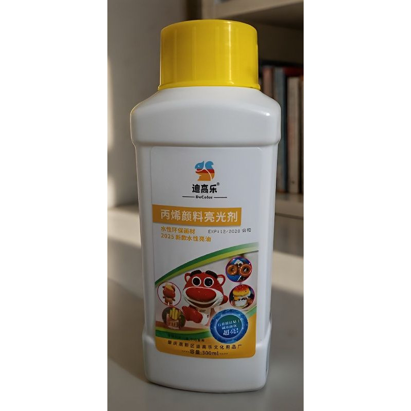 亮光剂碱水面包挂件超亮2026金盖高光速干粘土石膏丙烯画封层防水