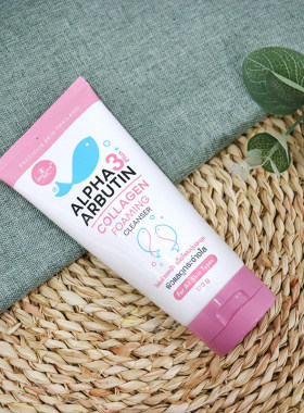 现货泰国Precious Skin Alpha Arbutin胶原蛋白洁面膏洗面奶嫩肤