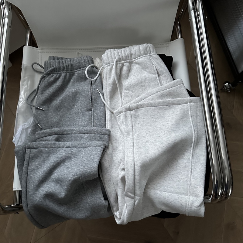 冬日保命裤 简约基础的松紧腰抽绳阔腿卫裤 松弛感宽松两穿运动裤