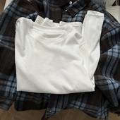 四季 万能搭白色圆领基础T恤 小宽松正肩百搭打底白tee