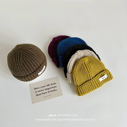 宝宝秋冬保暖针织毛线帽