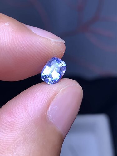 0.94克拉 斯里兰卡天然老烧天空蓝蓝宝石（0819）
