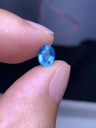 0.87克拉 坦桑尼亚天然帕拉伊巴色氖磷灰石（0822）