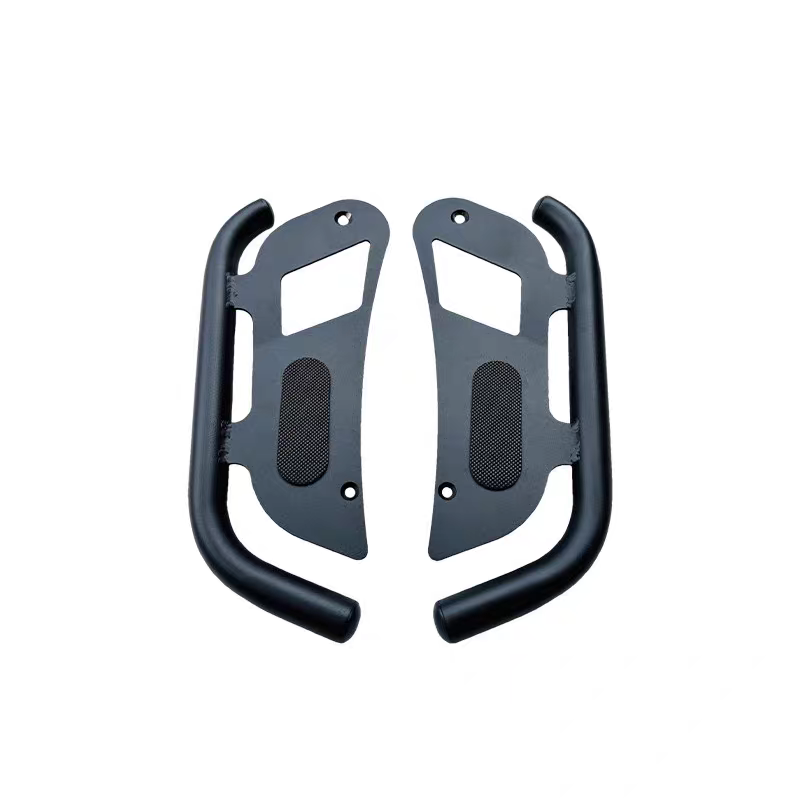 适用巧格福颖125旭鹰不锈钢护杠保险杠加宽脚踏 射灯支架改装件