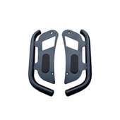 适用巧格福颖125旭鹰不锈钢护杠保险杠加宽脚踏 件 射灯支架改装