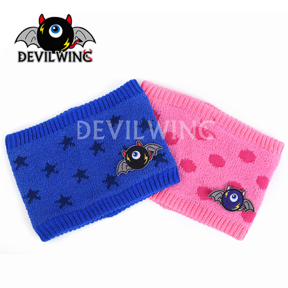 韩国devilwing正品包邮小恶魔儿童冬季围脖儿童加绒围巾加厚脖套