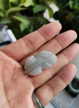 a货冰糯种翡翠证书支持复检挂坠