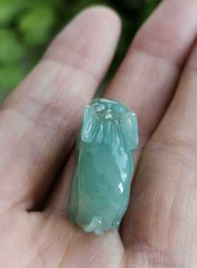 a货翡翠小兔子挂坠