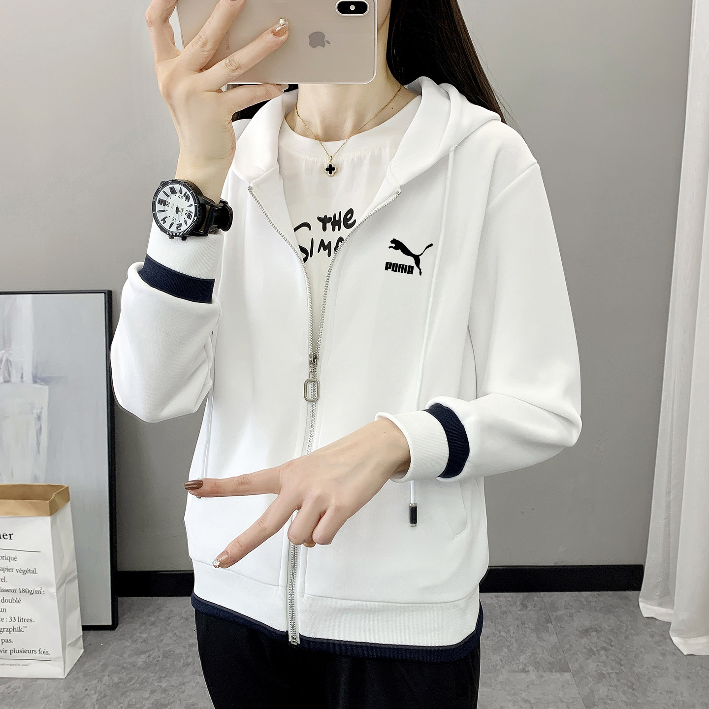 奥莱专柜丨连帽开衫外套女