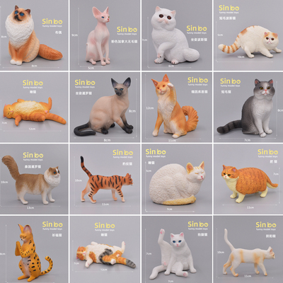 猫PVC塑料儿童认知仿真动物模型
