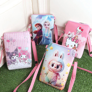 新品礼品赠品儿童男三丽鸥零钱包卡通美乐蒂库洛米包包女童斜挎包