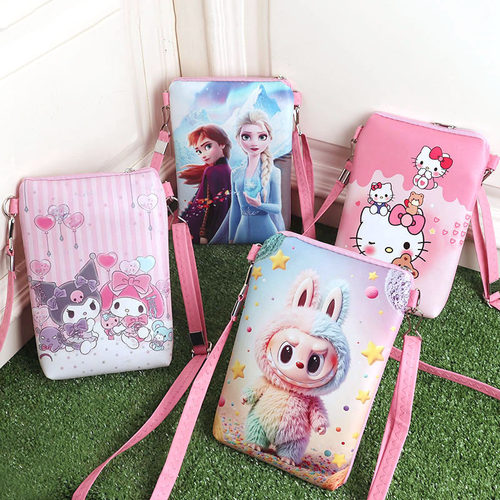 斜挎包卡通可爱麻绳特色装零钱