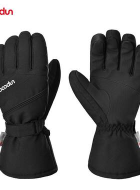 BOODUN/博顿冬季新款户外滑雪手套3M加绒内里登山防水保暖手套
