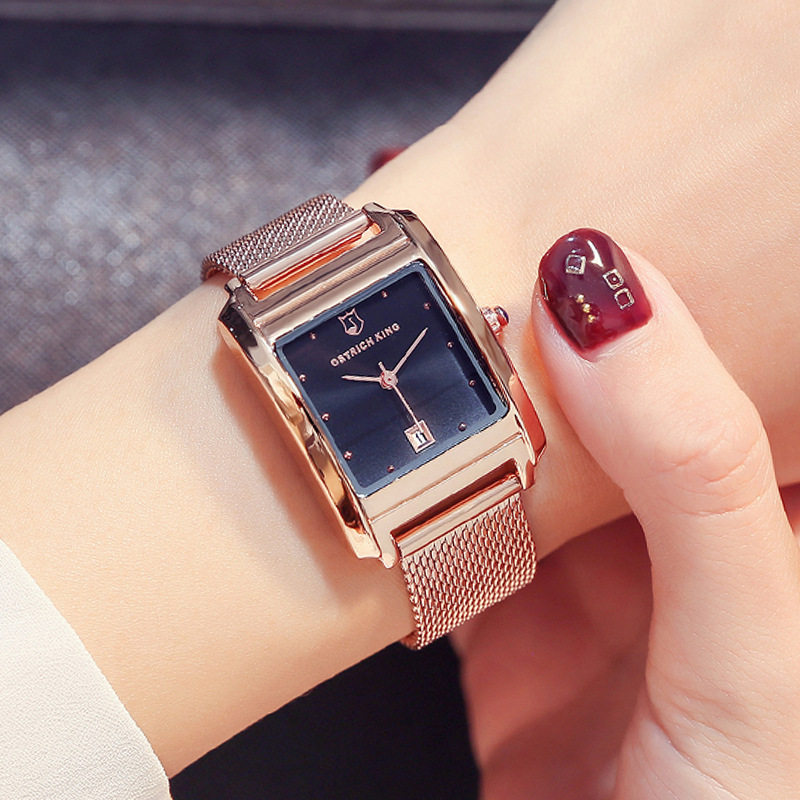 quality goods Versatile fashion Trend Female watch rectangle watch Water Network Watch strap Rhinestone Bracelet watchin the Wristwatch , Watch  category - from Buy2taobao.com to provide professional Taobao agent buy service