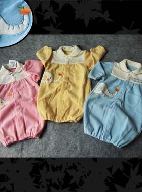 婴儿两用哈衣 卡通大象可拆睡袋宝宝外穿连体服春秋3-9个月210044