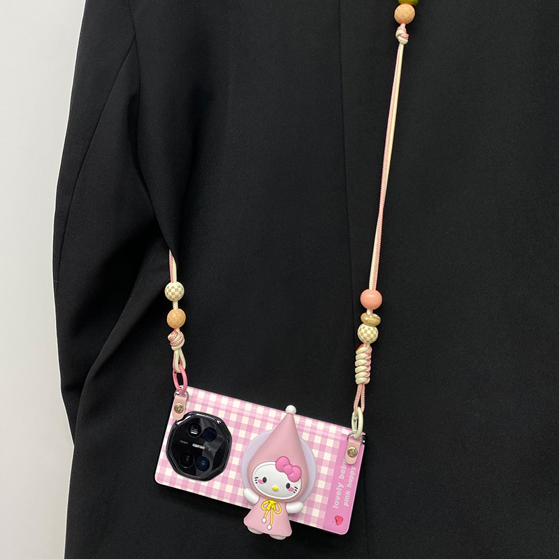 适用于华为MateX6手机壳matex5典藏版华为X7荣耀magicv3中轴全包防摔荣耀V5粉裙kt猫磁吸支架VS2保护套