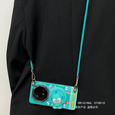 卡通小丑鱼磁吸支架全包防摔适用于华为mate60非凡大师手机壳mate80pro保护套MATE70RS保时捷高级感外壳