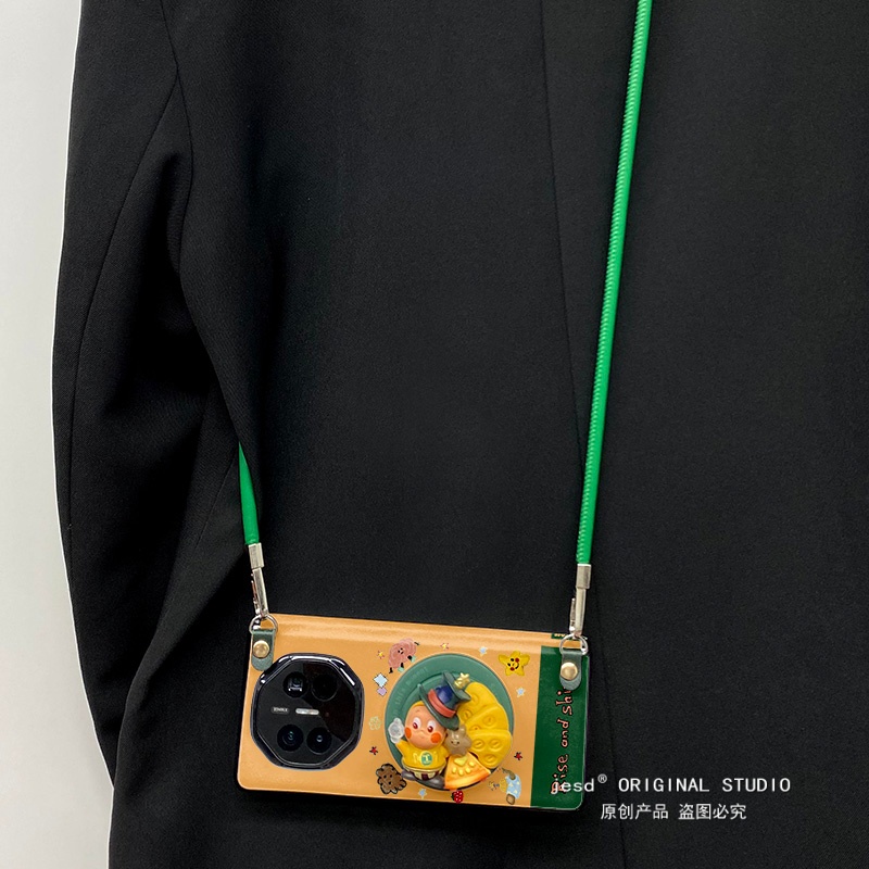 适用于vivoxfold5手机壳中轴全包防摔外壳xfold5女款保护套茶壶伯爵星星人新款