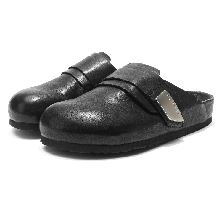 水洗牛皮慵懒百搭拖鞋