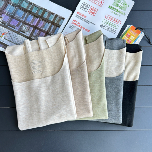 A类德绒无痕隐形方领保暖女背心 细绒速暖加倍保暖 山羊绒 桑蚕丝