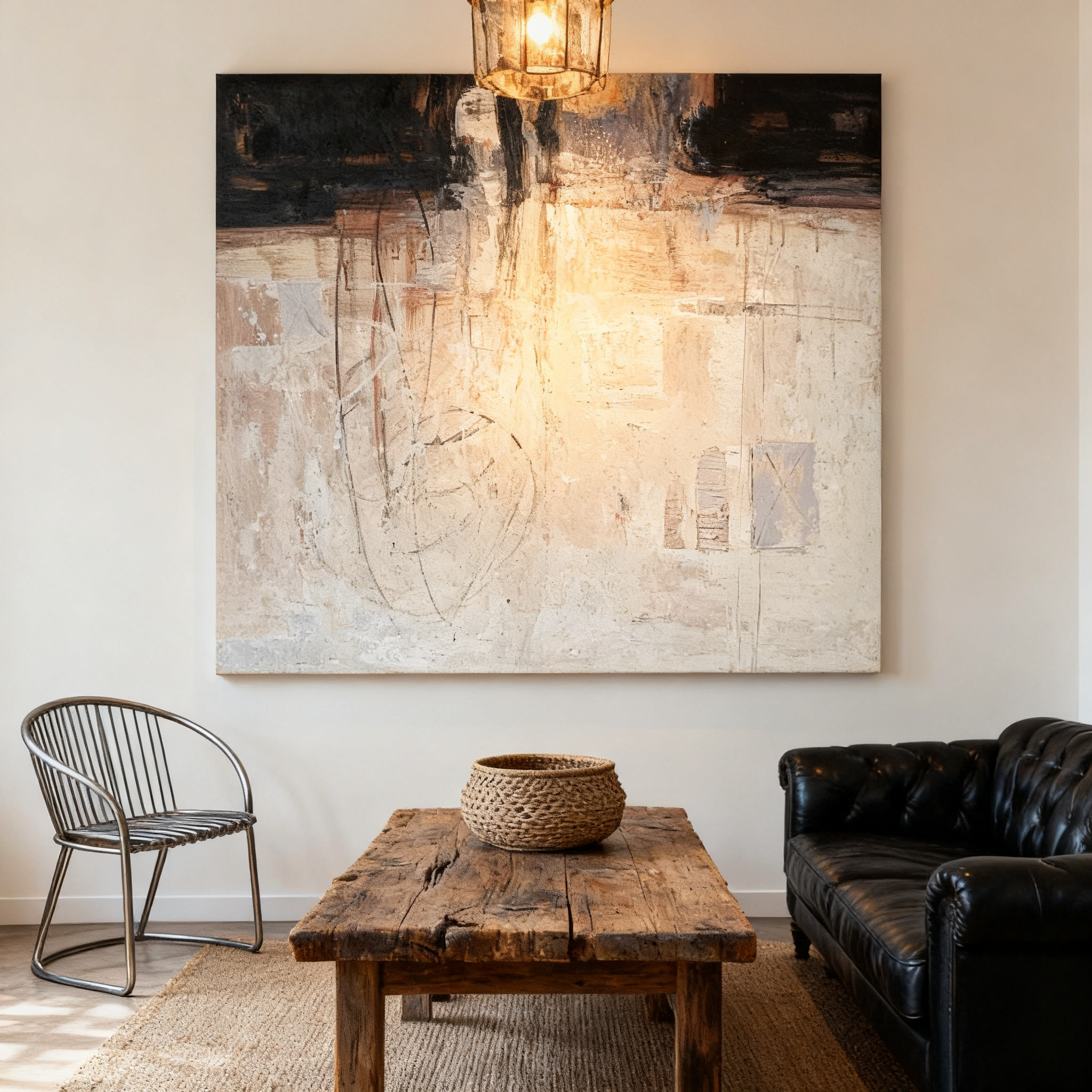 纯手绘赵无极抽象装饰大画高级灰