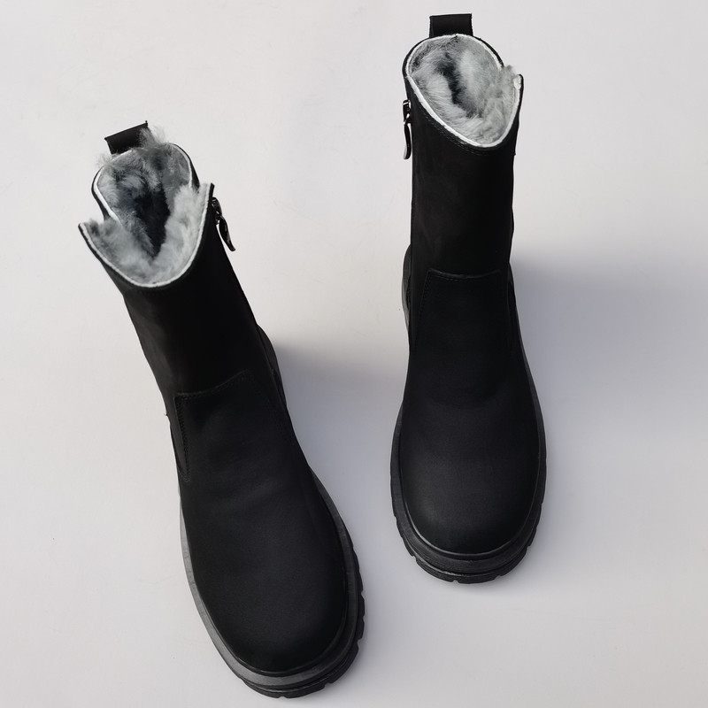 真皮纯羊毛女雪地靴外贸短中筒头层牛皮加厚底保暖防滑底大棉鞋冬,女鞋,时尚雪地靴,淘宝优惠券,粉丝福利购,淘宝优惠卷