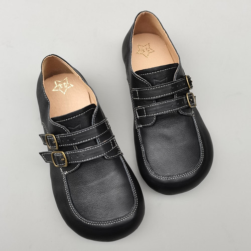 外贸纯牛皮透气防滑女鞋新款复古