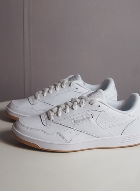 锐步Reebok Court Advance 男子低帮PU合成革耐磨防滑板鞋 GZ9618