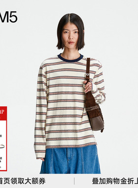 【正品现货】COTEMP 25Holiday Shirt 宽松休闲圆领条纹长袖T恤