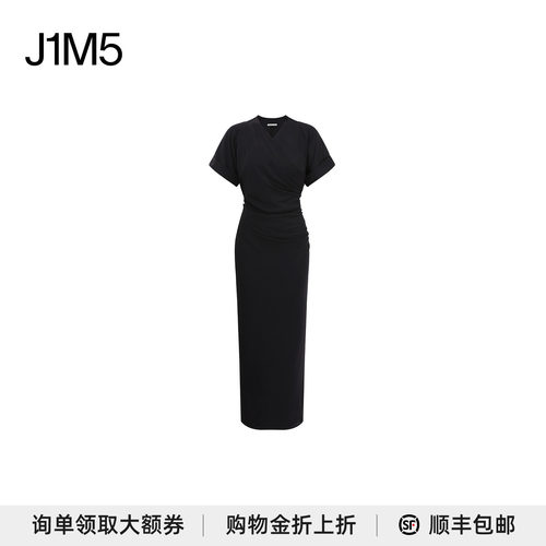 25春夏扭结裹身式连衣裙