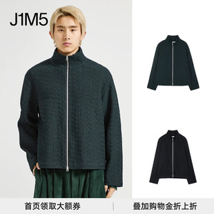 雕刻感细纹理立领拉链衫 25AW 设计师品牌 PRONOUNCE J1M5买手店