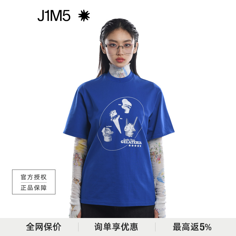 J1M5买手店 KIJUN 冰淇淋T恤设计师款授权短袖春夏新品女