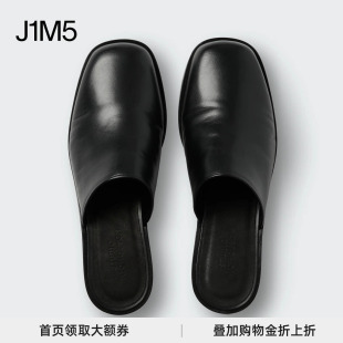 正品 26春夏 保障 NICHOLSON 穆勒包头皮拖鞋 STUDIO