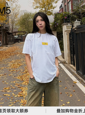 J1M5买手店 MM6 Maison Margiela 24秋冬 黄色LOGO简约T恤