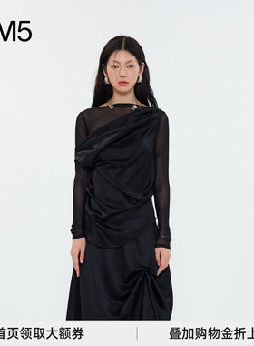 J1M5买手店 Layers 24秋冬 假两件斜肩上衣 设计师品牌