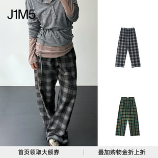 正品 25秋冬 现货 对倒DUIDAO 格纹绒质长裤 J1M5买手店