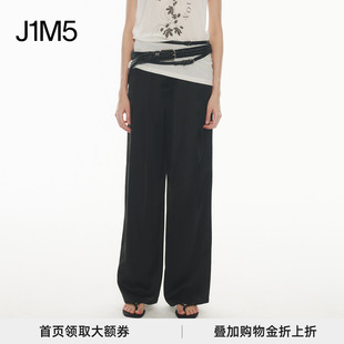 J1M5买手店 UHOOWU 24早秋 双褶醋酸阔腿裤 设计师品牌