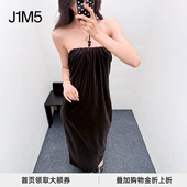 连衣裙 J1M5买手店 设计师品牌 平绒抹胸式 长款 IMMI 26早春新品