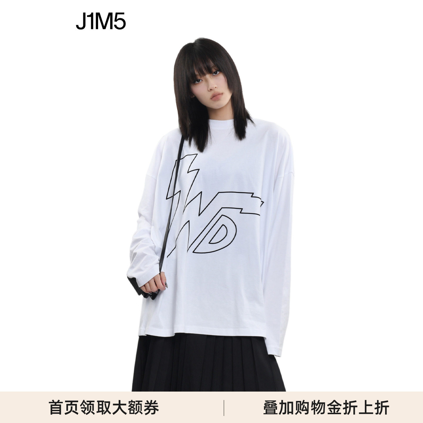 WE11DONE雷霆WD标志长袖T恤