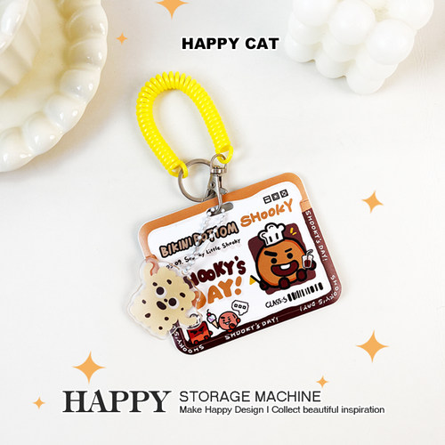 HAPPY 原创shooky名片可爱饼干卡套学生公交地铁证件门禁收纳套