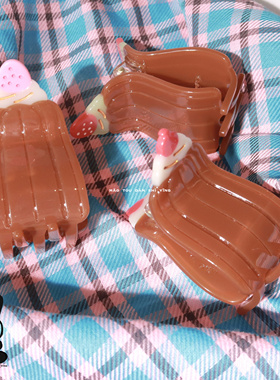 猫头但是鹰原创Cannelé可露丽醋酸鲨鱼抓夹边夹刘海夹礼物精致