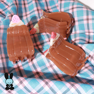 猫头但是鹰原创Cannelé可露丽醋酸鲨鱼抓夹边夹刘海夹礼物精致