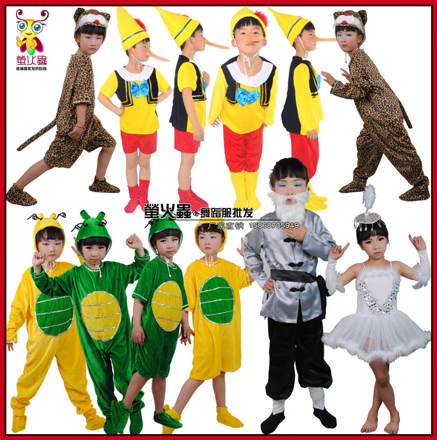 木偶奇遇记皮诺曹动漫角色表演亲子服装长鼻子匹诺曹老木匠鲨鱼